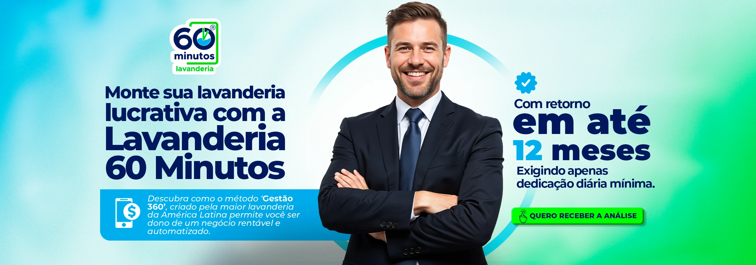 Banner Desktop - Como montar uma lavanderia lucrativa com retorno em 12 meses